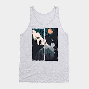 Orange Moon Tank Top